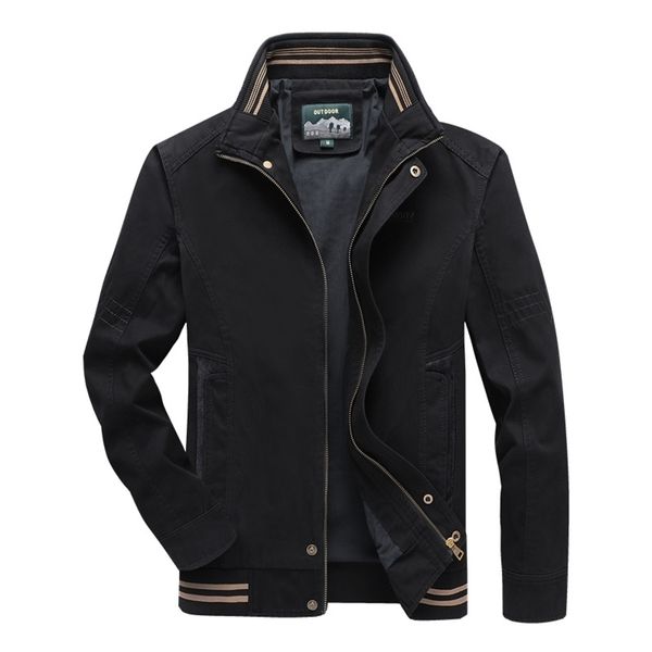 mens jackets autumn spring casual business solid color cotton coats stand collar slim male outwear coat 5xl 211110, Black;brown
mens jackets autumn spring casual business solid color cotton coats stand collar slim male outwear coat 5xl 211110, Black;brown