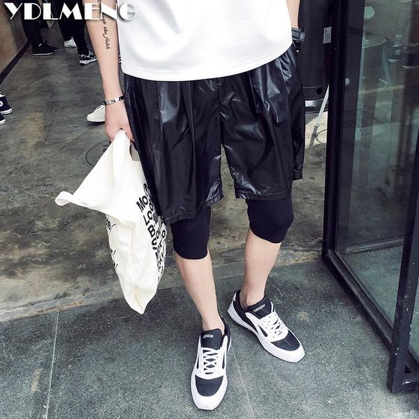 2021 new mens hip hop shorts knee length two layer black special designer dance jazz clothing hombre high fashion street wear, White;black
2021 new mens hip hop shorts knee length two layer black special designer dance jazz clothing hombre high fashion street wear, White;black