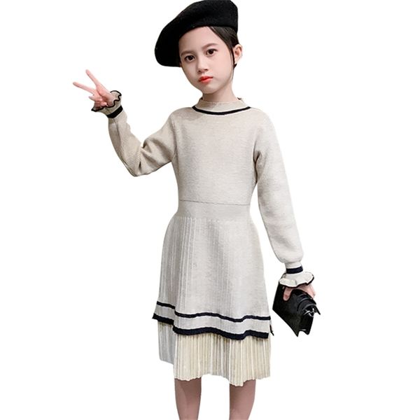 dresses for girls patchwork sweater dress kids girl spring autumn children knitted casual children's costumes gi 210527, Red;yellow
dresses for girls patchwork sweater dress kids girl spring autumn children knitted casual children's costumes gi 210527, Red;yellow