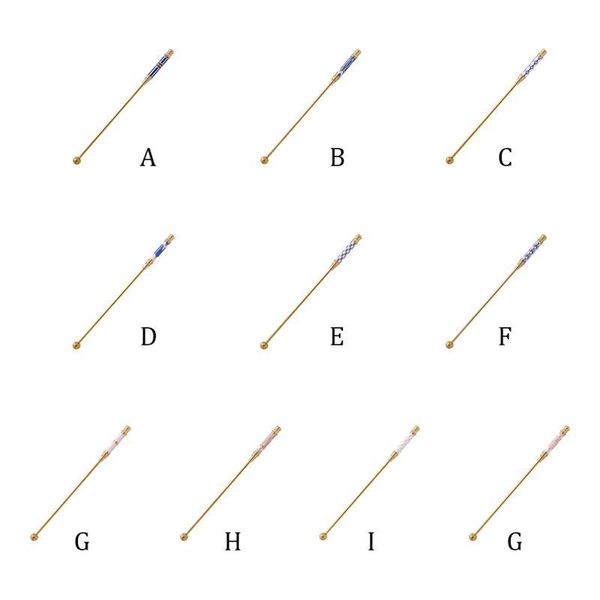 spoons zl gold-plated stainless steel coffee beverage stirrers stir cocktail drink swizzle stick with ceramic decoration
spoons zl gold-plated stainless steel coffee beverage stirrers stir cocktail drink swizzle stick with ceramic decoration