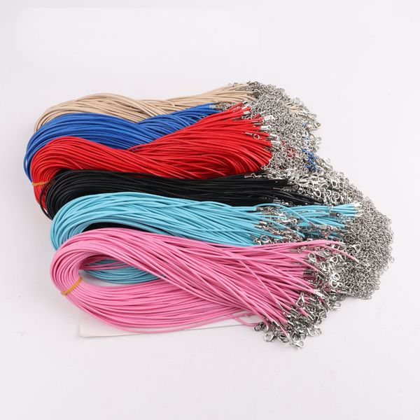 1.5mm wax cord pendant rope chain colored necklace diy jewelry findings necklace components lobster clasp multicolor accessories 45cm+5cm, Silver
1.5mm wax cord pendant rope chain colored necklace diy jewelry findings necklace components lobster clasp multicolor accessories 45cm+5cm, Silver