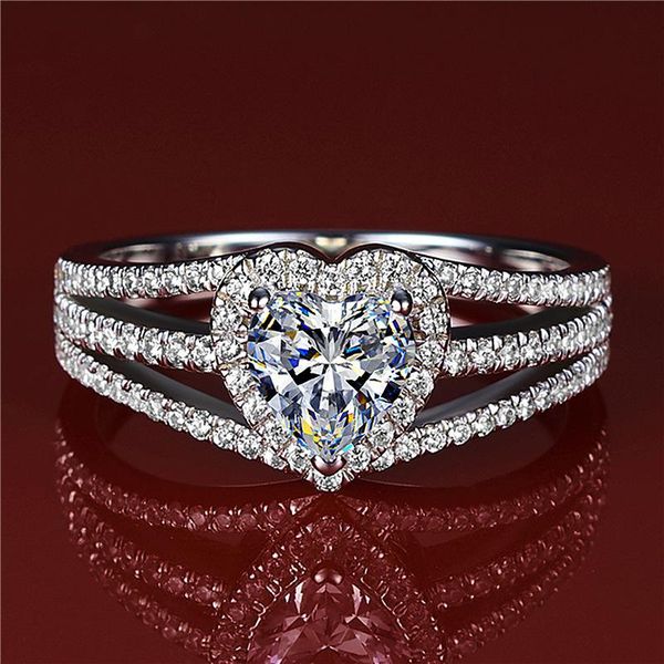 wedding rings classic female crystal love heart ring charm silver color thin for women luxury bride white zircon engagement, Slivery;golden
wedding rings classic female crystal love heart ring charm silver color thin for women luxury bride white zircon engagement, Slivery;golden