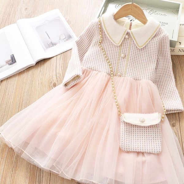 girl's dresses winter girls dress baby girl plaid thicken long sleeve dress+bag wholesale kids clothing1, Red;yellow
girl's dresses winter girls dress baby girl plaid thicken long sleeve dress+bag wholesale kids clothing1, Red;yellow