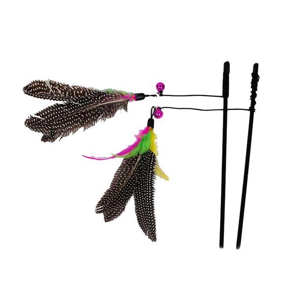 cat toys interactive feather wand toy funny for cats flying catcher with long & bell playing products
cat toys interactive feather wand toy funny for cats flying catcher with long & bell playing products
