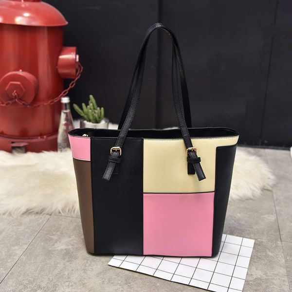 hbp 2019 summer new women's korean fashion simple tote casual portable color contrast one shoulder bag
hbp 2019 summer new women's korean fashion simple tote casual portable color contrast one shoulder bag