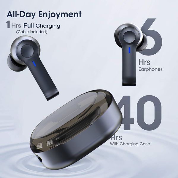 r22 wireless earbuds tws 5.1 bluetooth earphone wireless headset led display ipx8 waterproof 40 hours hifi premium sound noise
r22 wireless earbuds tws 5.1 bluetooth earphone wireless headset led display ipx8 waterproof 40 hours hifi premium sound noise