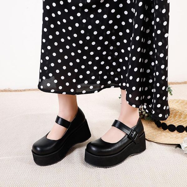 college student shoes girl lolita shoes jk uniform pu leather platform heels ankle strap womens pumps new spring, Black
college student shoes girl lolita shoes jk uniform pu leather platform heels ankle strap womens pumps new spring, Black
