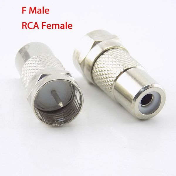 other lighting accessories 2pcs adapter f type male plug to rca female jack tv video connector coax cable straight rf coaxial
other lighting accessories 2pcs adapter f type male plug to rca female jack tv video connector coax cable straight rf coaxial