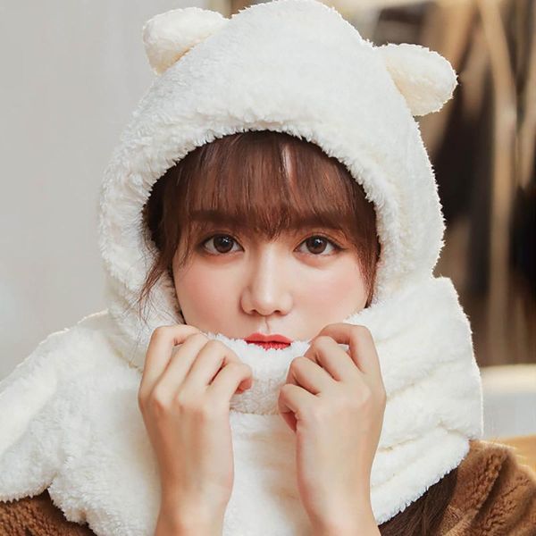 scarves winter women novelty caps warm cute bear ear hat casual plush scarf gloves set solid fleece streetwear, Blue;gray
scarves winter women novelty caps warm cute bear ear hat casual plush scarf gloves set solid fleece streetwear, Blue;gray