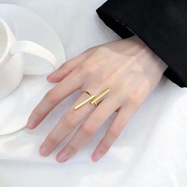 wedding rings simple women geometric ring trendy temperament metal open long double bar square cuff finger couple jewelry, Slivery;golden
wedding rings simple women geometric ring trendy temperament metal open long double bar square cuff finger couple jewelry, Slivery;golden