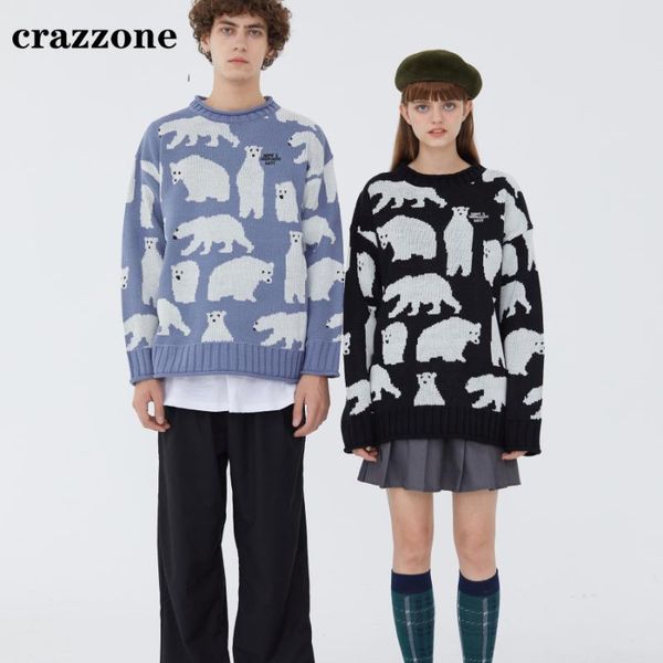 hip hop sweater polar bear printed loose sweatshirt men women crewneck winter xmas sweaters jumpers men clothes oversize, White;black
hip hop sweater polar bear printed loose sweatshirt men women crewneck winter xmas sweaters jumpers men clothes oversize, White;black