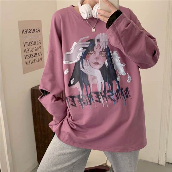 false two-piece female t-shirt couple with long sleeves shirt 2021 loose korean girl thin hole wind oversize harajuku k0v2, White
false two-piece female t-shirt couple with long sleeves shirt 2021 loose korean girl thin hole wind oversize harajuku k0v2, White
