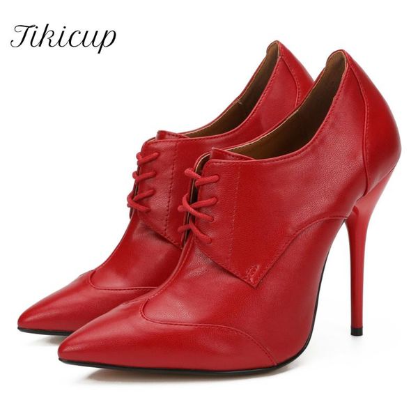 boots tikicup women 12cm/5" extreme high heel pointed toe stiletto booties lace up ankle chic shoes plus size 38-48, Black
boots tikicup women 12cm/5" extreme high heel pointed toe stiletto booties lace up ankle chic shoes plus size 38-48, Black