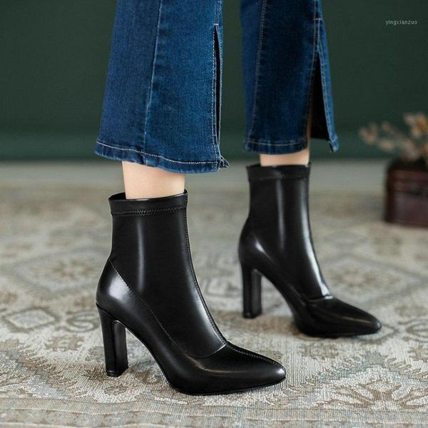 boots 2021 pu flock stretchy for womens solid black color ladies pumps winter autumn shoes thick high heels socks booties1
boots 2021 pu flock stretchy for womens solid black color ladies pumps winter autumn shoes thick high heels socks booties1