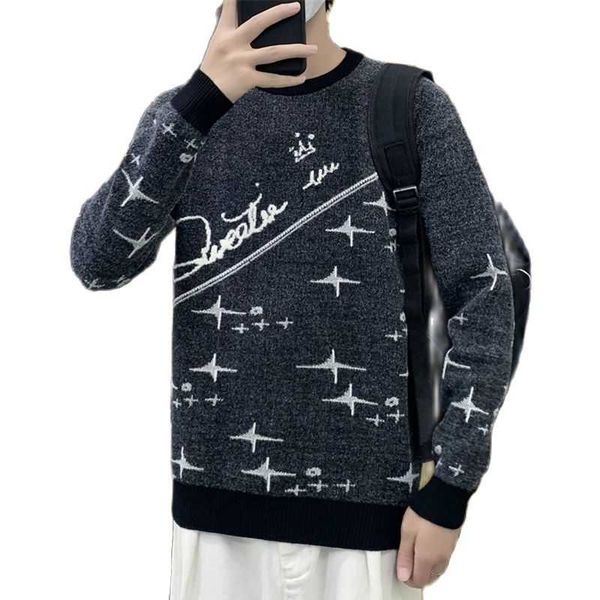 men's sweaters pullover sweater autumn and winter jersey system tips warm bottom shirt round collar print eight options plus size, White;black
men's sweaters pullover sweater autumn and winter jersey system tips warm bottom shirt round collar print eight options plus size, White;black