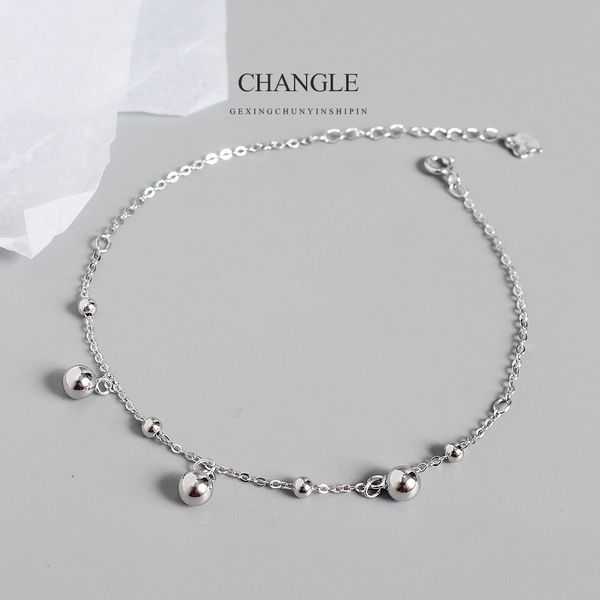 simple personality, big and small pearl s925 pure silver foot chic korean fashion women's round bead chain jewelry, Red;blue
simple personality, big and small pearl s925 pure silver foot chic korean fashion women's round bead chain jewelry, Red;blue