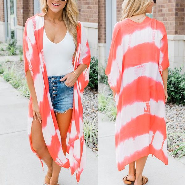 women's swimwear summer chiffon beach cover up print striped pareo kaftan tunic plus size swimsuit kimono women beachwear, White;black
women's swimwear summer chiffon beach cover up print striped pareo kaftan tunic plus size swimsuit kimono women beachwear, White;black