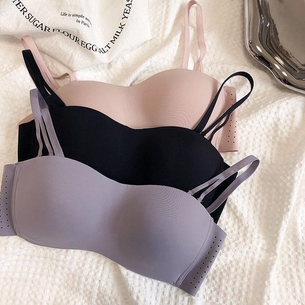 bras tube without steel ring lingerie detachable shoulder strap side tuck up bralette invisible breathable thin bra underwear, Red;black
bras tube without steel ring lingerie detachable shoulder strap side tuck up bralette invisible breathable thin bra underwear, Red;black