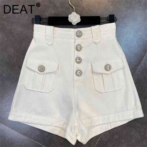 deat women spring aummer arrivals diamonds buttons high waist slim casual fashion temperament shorts ml570 210714, White;black
deat women spring aummer arrivals diamonds buttons high waist slim casual fashion temperament shorts ml570 210714, White;black
