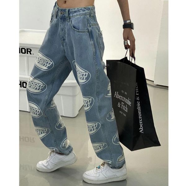 women's jeans summer thin straight wide-leg womens printing light blue 2021 fashion trend loose plus size pants fall trousers -40
women's jeans summer thin straight wide-leg womens printing light blue 2021 fashion trend loose plus size pants fall trousers -40