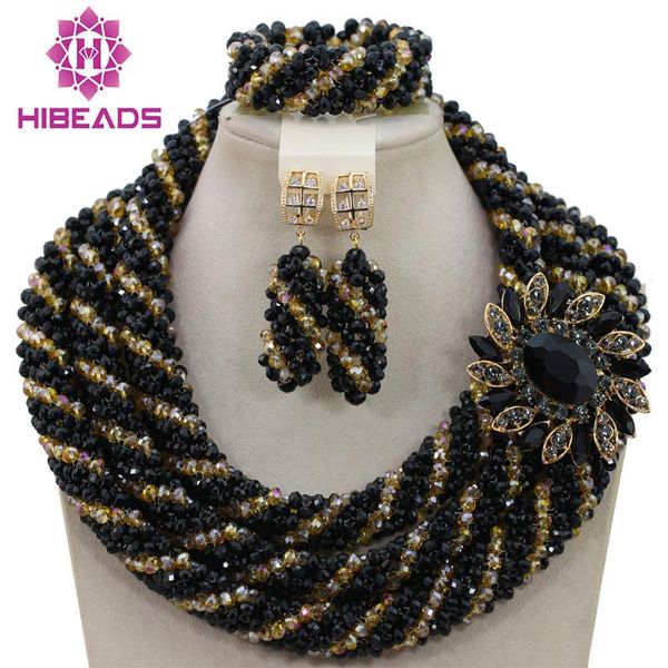 earrings & necklace 2021 african beaded jewelry set bridal black nigerian wedding beads aij678, Silver
earrings & necklace 2021 african beaded jewelry set bridal black nigerian wedding beads aij678, Silver