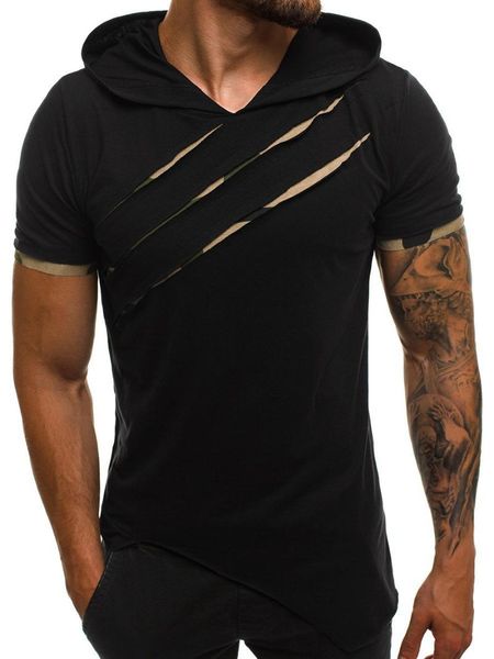 men's t-shirts solid t shirt men summer mens short sleeve hoodies male shirts casual v neck t-shirt hip hop high street hooded, White;black
men's t-shirts solid t shirt men summer mens short sleeve hoodies male shirts casual v neck t-shirt hip hop high street hooded, White;black