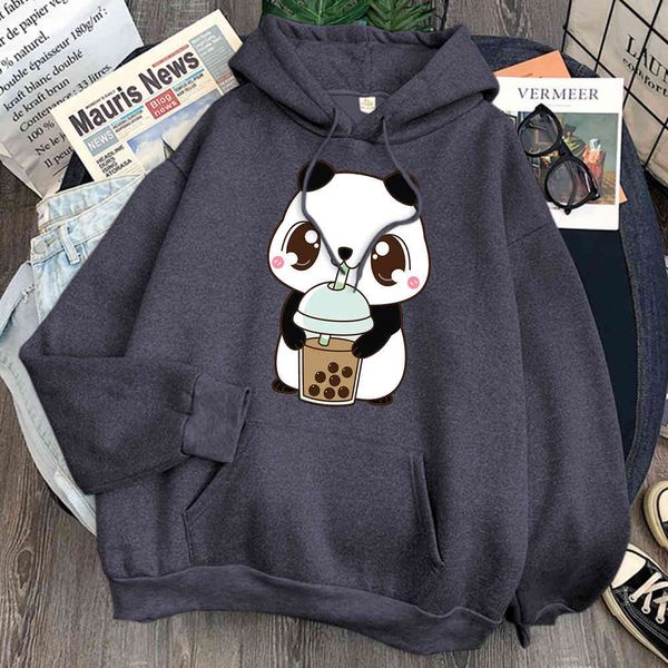 men's and women's hooded sweatshirts, panda pattern street cloth and water drinks, wool pockets, loose and comfortable, animation, Black
men's and women's hooded sweatshirts, panda pattern street cloth and water drinks, wool pockets, loose and comfortable, animation, Black