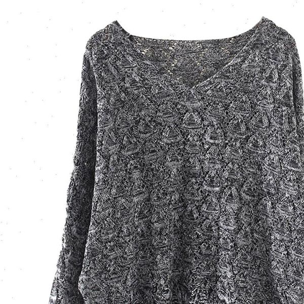 knitted sweater pullovers women autumn winter hollow out bat long sleeve loose v collar sweater female soft bottom jumper, White;black
knitted sweater pullovers women autumn winter hollow out bat long sleeve loose v collar sweater female soft bottom jumper, White;black