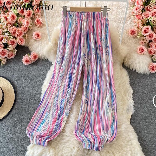 women's pants & capris kimutomo chic tie-dye women 2021 summer casual female elastic high waist loose wide leg trousers outwear fashion, Black;white
women's pants & capris kimutomo chic tie-dye women 2021 summer casual female elastic high waist loose wide leg trousers outwear fashion, Black;white
