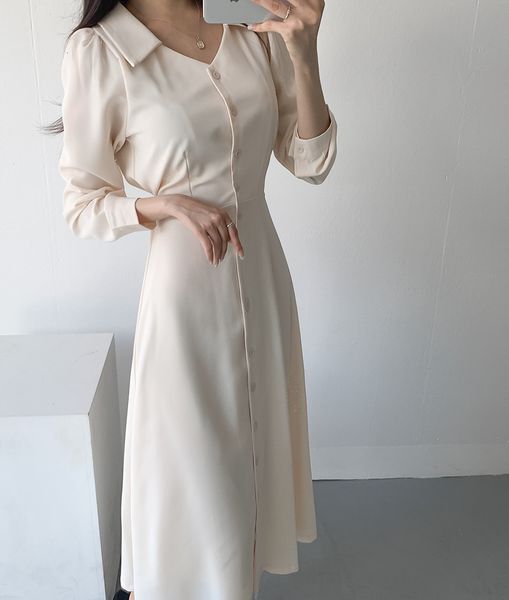 2021 new speing outono novo chique simples turn-down colarinho manga longa magro elegante vestido longo roupo midi 7zqk, Black;gray
2021 new speing outono novo chique simples turn-down colarinho manga longa magro elegante vestido longo roupo midi 7zqk, Black;gray