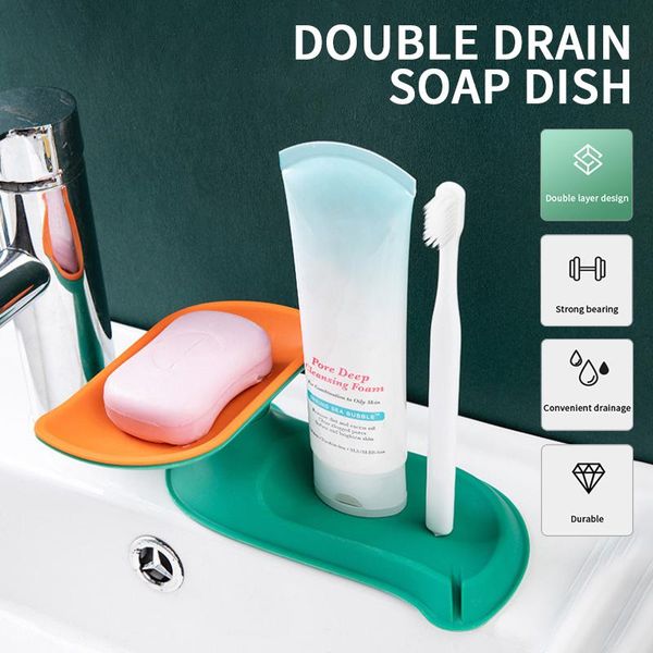 soap dishes 2021 double layers box durable rotating tray rack multifunctional bathroom products
soap dishes 2021 double layers box durable rotating tray rack multifunctional bathroom products