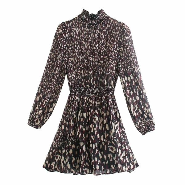 casual dresses women leopard print chiffon translucent mini dress female long sleeve clothes lady loose vestido d6918, Black;gray
casual dresses women leopard print chiffon translucent mini dress female long sleeve clothes lady loose vestido d6918, Black;gray