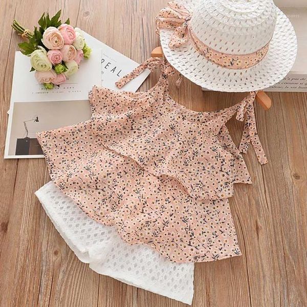 clothing sets girls set 2021 summer kids clothes floral chiffon halter+embroidered shorts straw children1, White
clothing sets girls set 2021 summer kids clothes floral chiffon halter+embroidered shorts straw children1, White