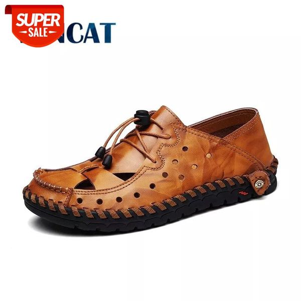 vancat summer leather breathable shoes genuine leather men casual sandals lightweight soft outsole good quality men shoes #jj6j, Black
vancat summer leather breathable shoes genuine leather men casual sandals lightweight soft outsole good quality men shoes #jj6j, Black