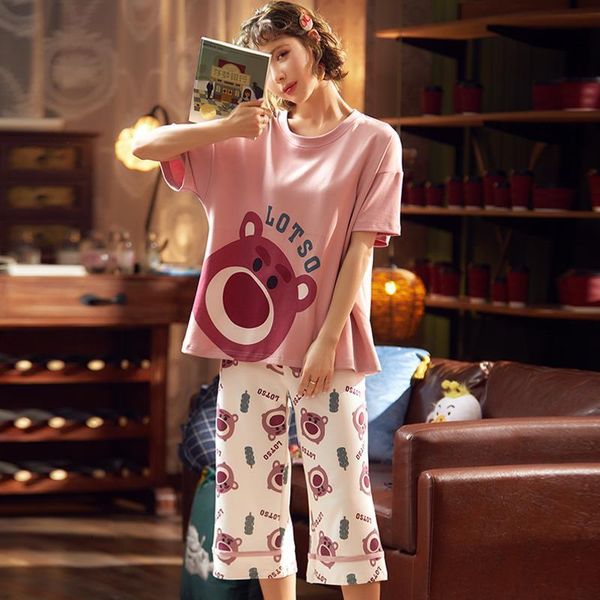 short sleeve cotton pajamas women summer pajama sets pijama sleepwear pyjamas nightwear set, Black;red
short sleeve cotton pajamas women summer pajama sets pijama sleepwear pyjamas nightwear set, Black;red