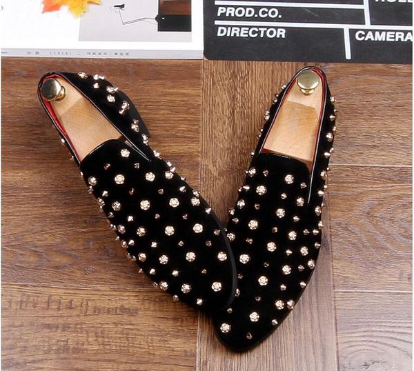 2020 new luxury mens fashion casual shoes gold/red glitter leisure slip on rivets loafers shoes man party weeding dress shoes, Black
2020 new luxury mens fashion casual shoes gold/red glitter leisure slip on rivets loafers shoes man party weeding dress shoes, Black