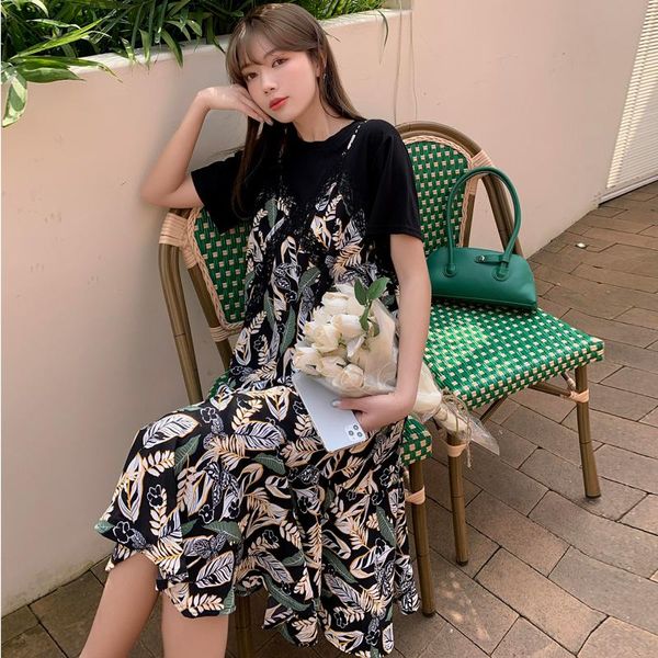 maternity dresses 23896# clothes summer chiffon short sleeves loose stylish floral dress pregnant women mom, White
maternity dresses 23896# clothes summer chiffon short sleeves loose stylish floral dress pregnant women mom, White
