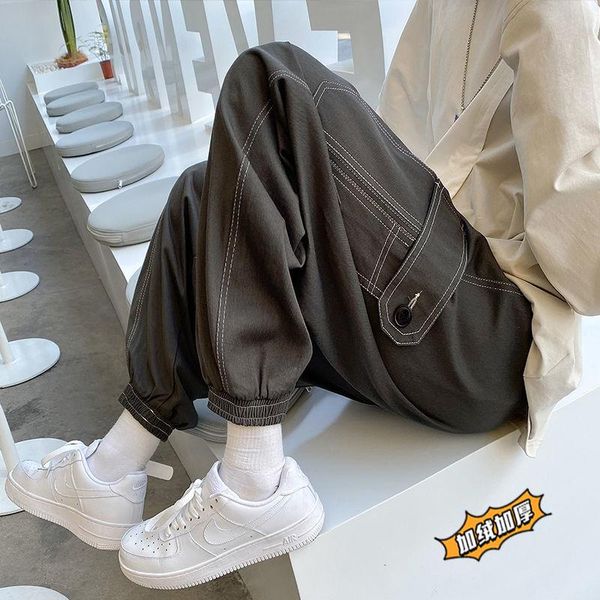 men's pants inxyz 2021 men fashion solid color thick casual oversize fleece male trousers man autumn winter warm sweatpants 5xl, Black
men's pants inxyz 2021 men fashion solid color thick casual oversize fleece male trousers man autumn winter warm sweatpants 5xl, Black