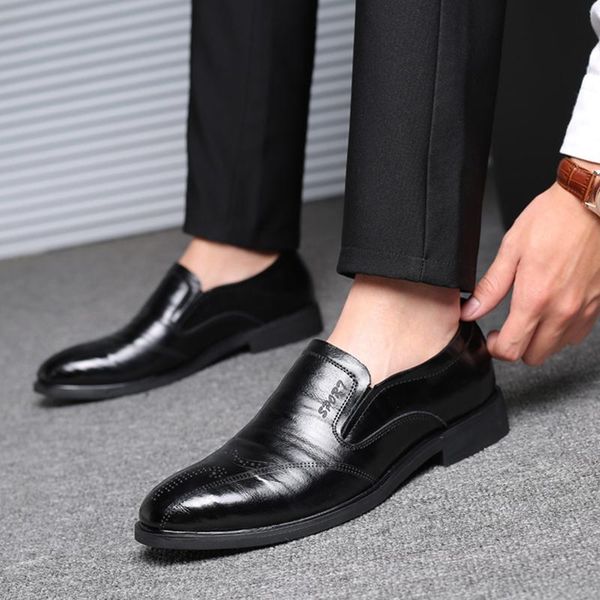 dress shoes genuine leather mens business loafers man pointy black oxford men formal wedding male
dress shoes genuine leather mens business loafers man pointy black oxford men formal wedding male