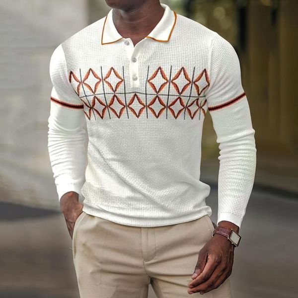 men's casual shirts slim fit classic geometry print turn-down collar shirt breathable business all-match for school, White;black
men's casual shirts slim fit classic geometry print turn-down collar shirt breathable business all-match for school, White;black