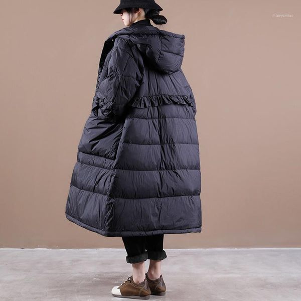 women's down & parkas 2021 winter korean loose jacket women windproof warm hooded snow outwear oversized long 90% white duck coat, Black
women's down & parkas 2021 winter korean loose jacket women windproof warm hooded snow outwear oversized long 90% white duck coat, Black