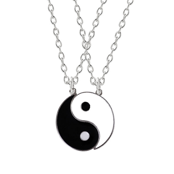 pendant necklaces 2021 couple necklace chinese style vintage yin yang choker friendship jewelry for friends birthday gift, Silver
pendant necklaces 2021 couple necklace chinese style vintage yin yang choker friendship jewelry for friends birthday gift, Silver