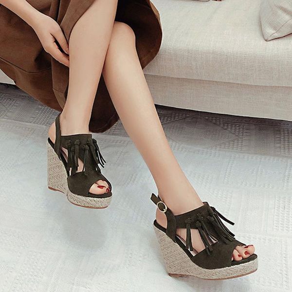 sandals 2021 summer leisure fringes tassels gladiator crystals platform wedges high heels fashion woman shoes plus size 46, Black
sandals 2021 summer leisure fringes tassels gladiator crystals platform wedges high heels fashion woman shoes plus size 46, Black