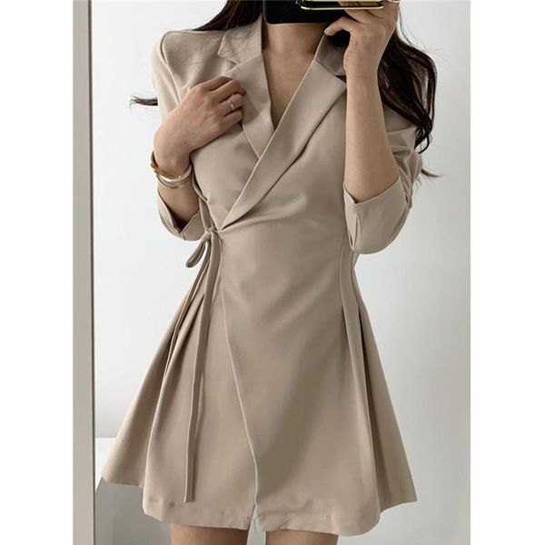 casual dresses mazefeng 2021 women spring summer fashionable solid elegant office lady mini v-neck lace up bow, Black;gray
casual dresses mazefeng 2021 women spring summer fashionable solid elegant office lady mini v-neck lace up bow, Black;gray