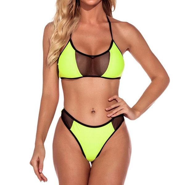women's swimwear sports brazilian bikini set transparent halter lace push up pad high waist strings swimsuit 2 pieces maillot de bain f, White;black
women's swimwear sports brazilian bikini set transparent halter lace push up pad high waist strings swimsuit 2 pieces maillot de bain f, White;black