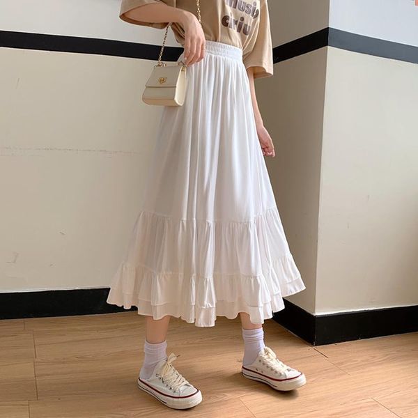 skirts white skirt for women spring, summer, autumn 2021 mid-length high waist slimming ruffled casual korean fashion style a- line, Black
skirts white skirt for women spring, summer, autumn 2021 mid-length high waist slimming ruffled casual korean fashion style a- line, Black