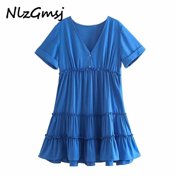 dres chic fashion ruffled loose mini vintage v neck short sleeves female es vestidos 04 210628, Black;gray
dres chic fashion ruffled loose mini vintage v neck short sleeves female es vestidos 04 210628, Black;gray