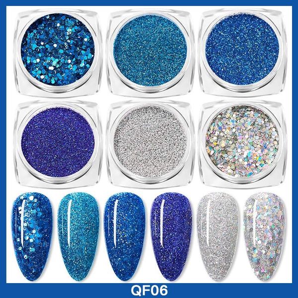 nail glitter 6pcs blue powder set holographic art polishing chrome pigments for polish decoration, Silver;gold
nail glitter 6pcs blue powder set holographic art polishing chrome pigments for polish decoration, Silver;gold