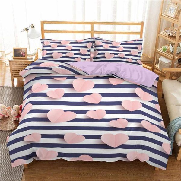 fashion striped down quilt cover king and size home textile simple nordic bedding kit
fashion striped down quilt cover king and size home textile simple nordic bedding kit