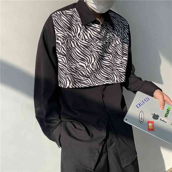 men's casual shirts fake two-piece fashion striped men streetwear korean loose long-sleeved mens dress -xl 2e95, White;black
men's casual shirts fake two-piece fashion striped men streetwear korean loose long-sleeved mens dress -xl 2e95, White;black